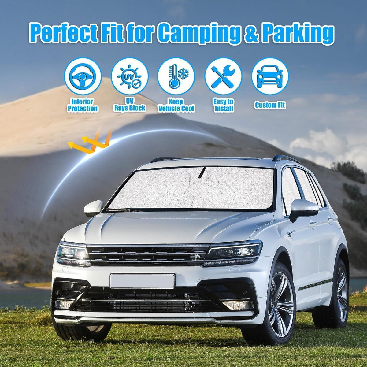 VW Tiguan II Sonnenschutzscheibe 2016-2024 – Sichtschutz & Hitzeschutz