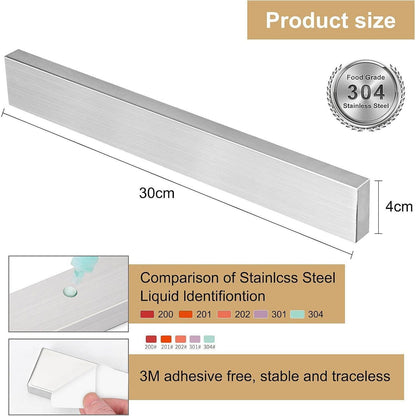 Magnetische Messerleiste Edelstahl 30 cm – Wandhalter für Küche