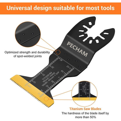 50x Titan Sägeblätter für Multitool, Metall & Holz
