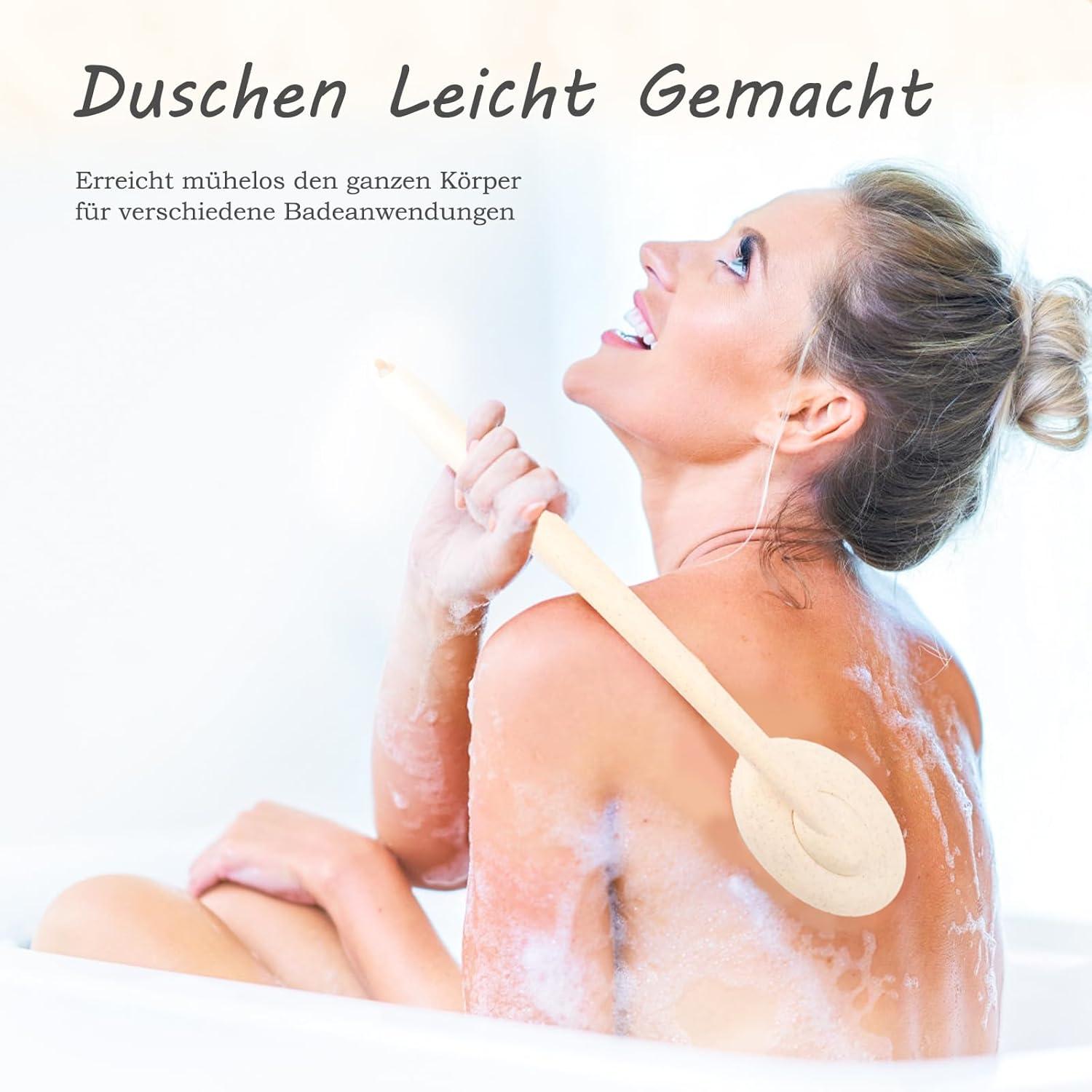 FREATECH 3-in-1 Silikon Körper-Rückenschrubber Bade Dusch Peeling Haarmassage