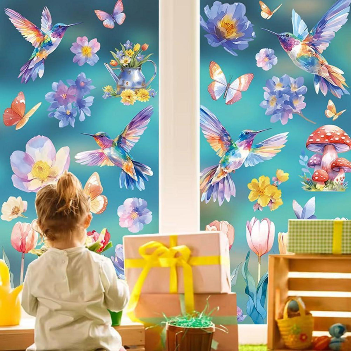 Fensterbilder Frühling 9 Blatt – Schmetterlinge Deko