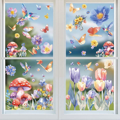 Fensterbilder Frühling 9 Blatt – Schmetterlinge Deko