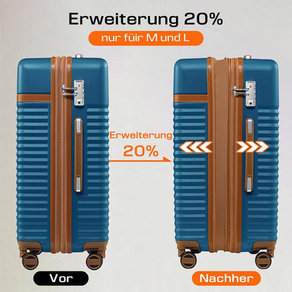 Joyway ABS Hartschalen Koffer Trolley Set 4 Rollen