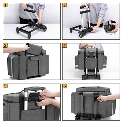 Medizinische Tasche mit Trolley – Erste-Hilfe-Tasche für Pflegekräfte