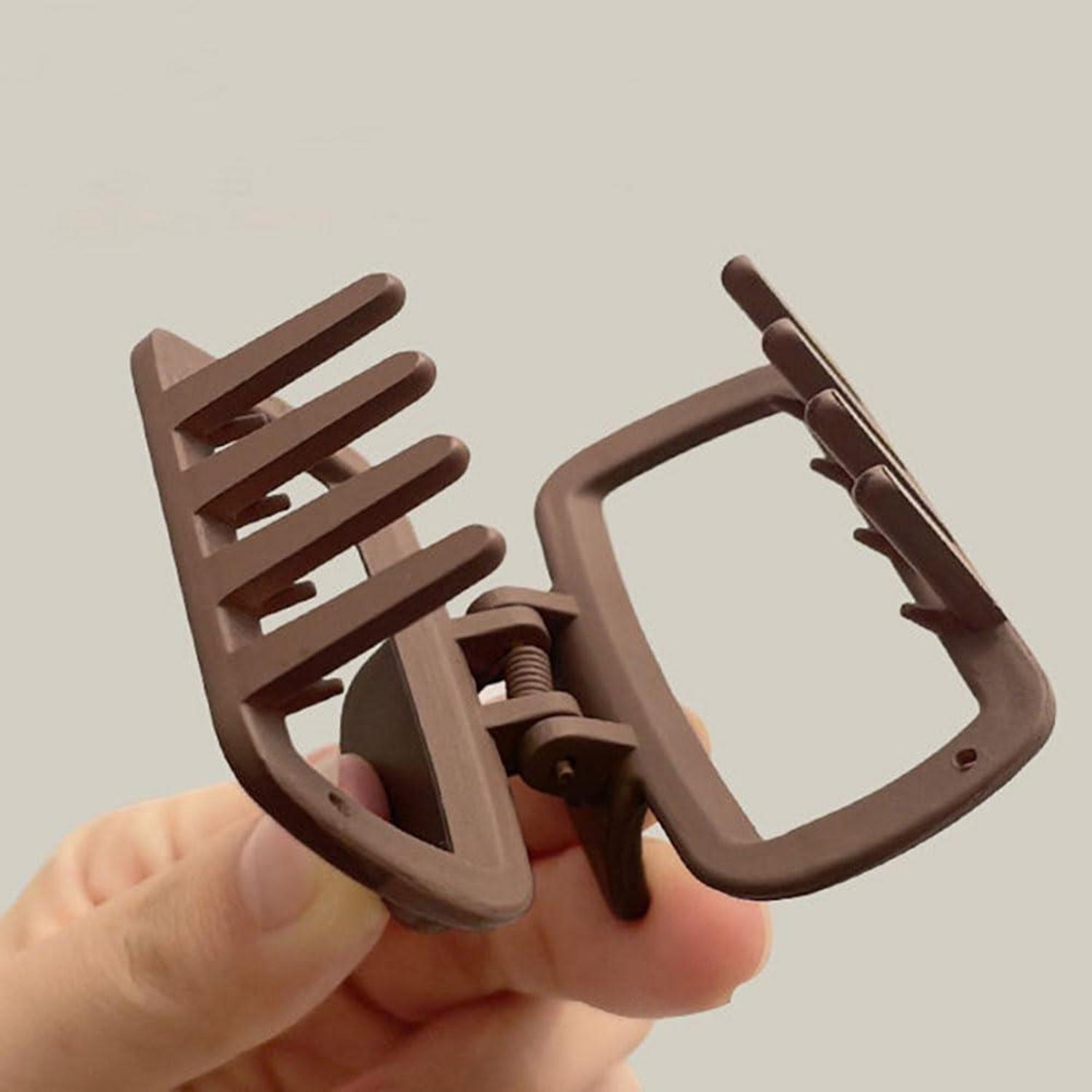 4pcs Square Hair Clips Women Matte Small Claw Hairpins