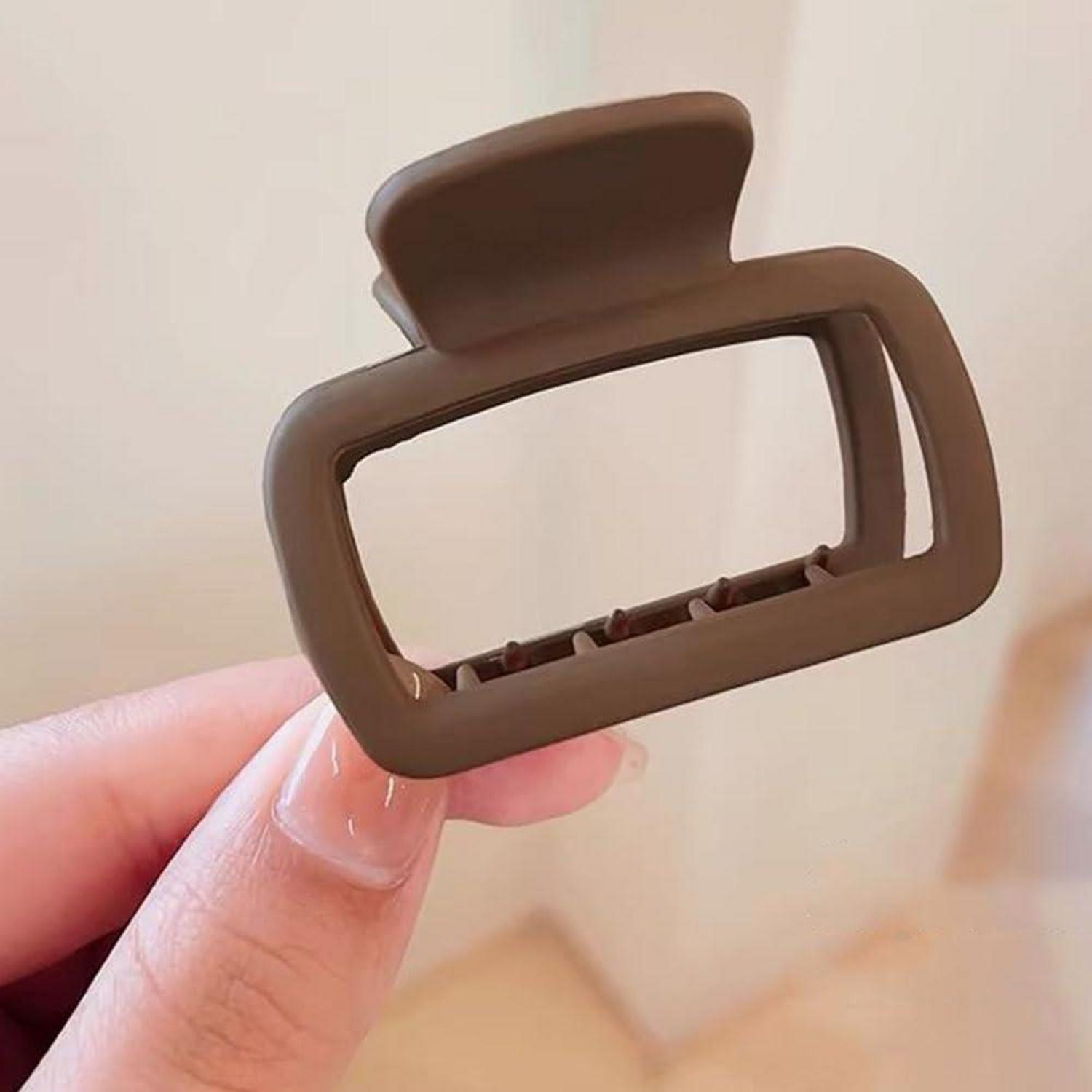 4pcs Square Hair Clips Women Matte Small Claw Hairpins