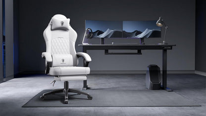 Ergonomischer Gaming Stuhl mit Lendenwirbelstütze und PU