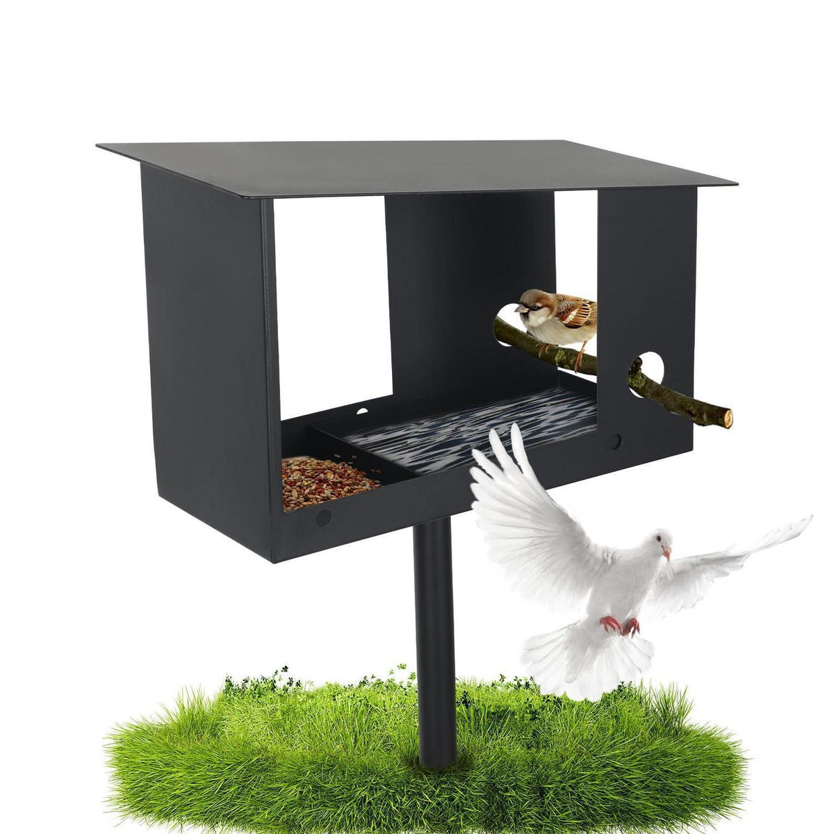 Wetterfestes Vogelhaus mit Ständer – Robust & Schwerlast