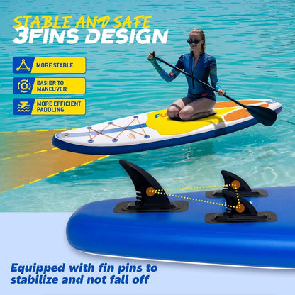 Aufblasbares SUP Board Manta Dunkelblau mit Zubehör