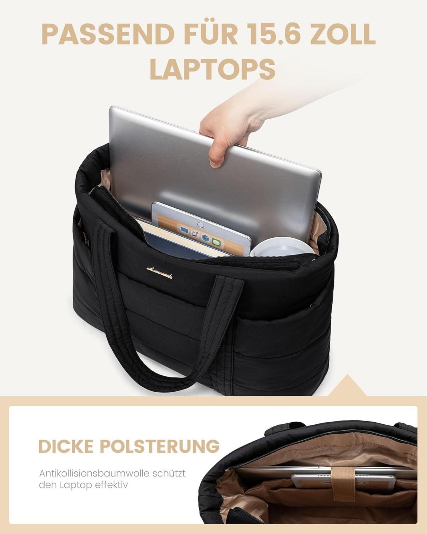 Große Damen Laptoptasche Tote Bag Schultertasche Arbeitstasche