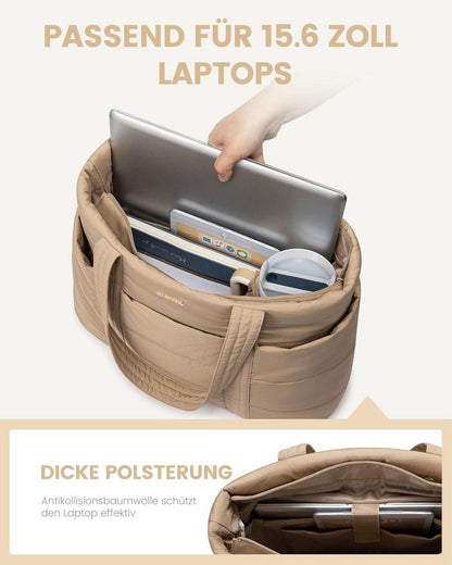 Damen Laptoptasche Schultertasche Shopper Tote Bag Bürotasche