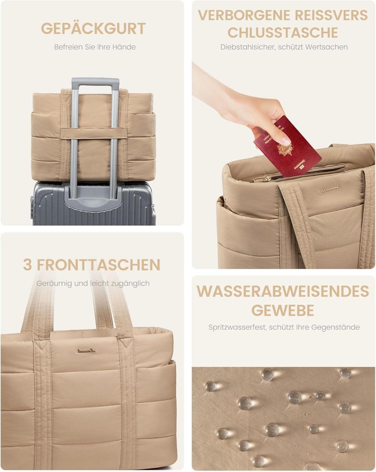 Laptoptasche Damen große Tote Bag Arbeitstasche Schultertasche Uni