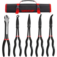 5-teiliges Spitzzangen-Set mit langer Reichweite, Karbonstahl, ergonomisch