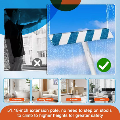 Fensterabzieher Profi mit Sprühfunktion und langem Griff Swivel