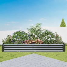 Hochbeet-Set Verzinktes Metall 232x113x30 cm Gemüse Blumen