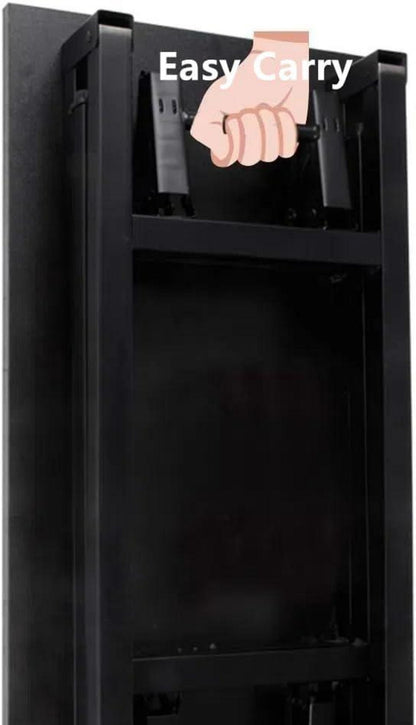 Klapptisch 80 cm Schwarz Computertisch Bürotisch Gaming Schreibtisch
