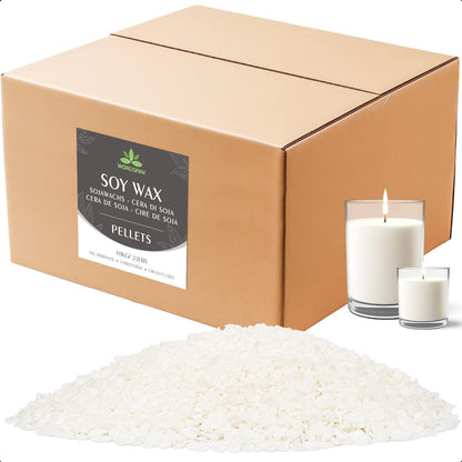 10kg Sojawachs für Kerzen – Premium, Natürliches Wachs