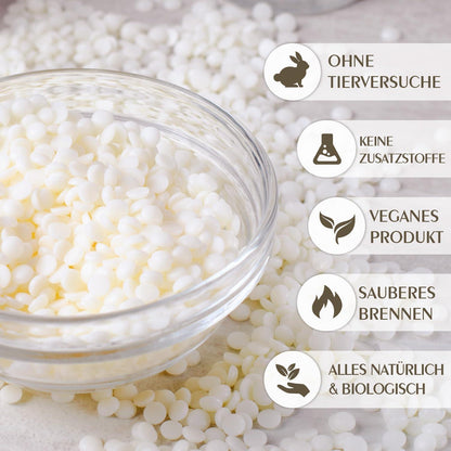 10kg Sojawachs für Kerzen – Premium, Natürliches Wachs