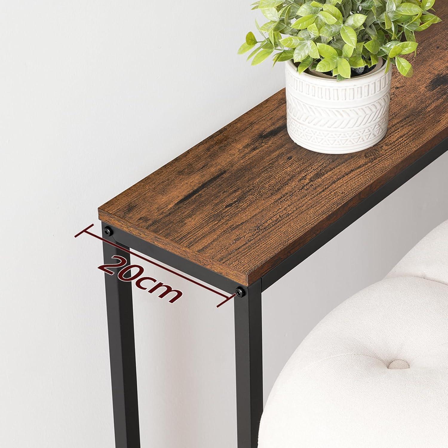 Konsolentisch mit Ladestation 200 cm schmal USB-Anschlüsse