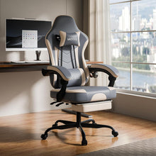 Ergonomischer Gaming Chair mit Fußstütze und