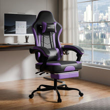 Ergonomischer Gaming Stuhl mit Fußstütze und