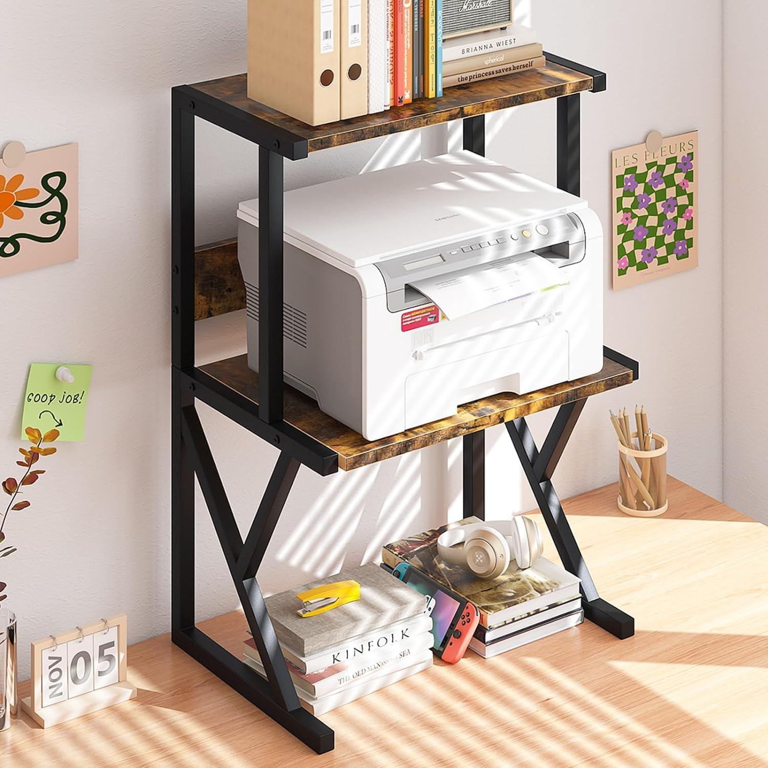 3-Ebene Druckerständer 3 Tier Druckertisch Druckerregal