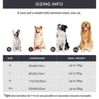 Orthopädisches Hundebett mit Eierkarton-Schaum (XXL)