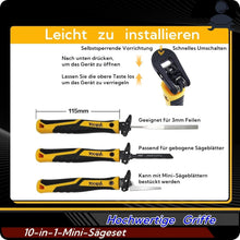 10-in-1 Modellbau Säge Set mit Nadelfeilen und Sägeblättern