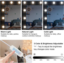 Schminktisch mit Großem Spiegel und LED-Beleuchtung, Moderne