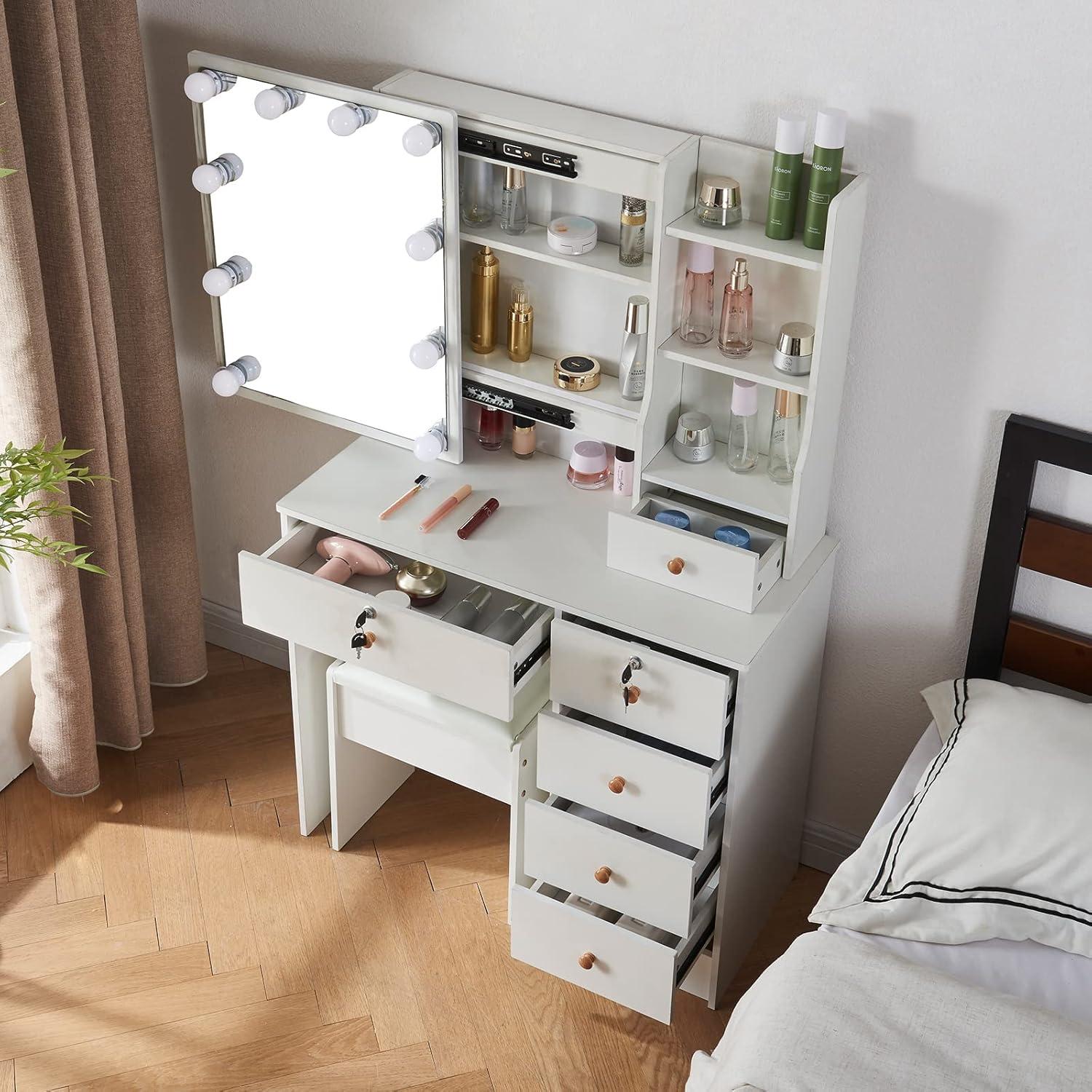 Schminktisch mit LED Licht, 6