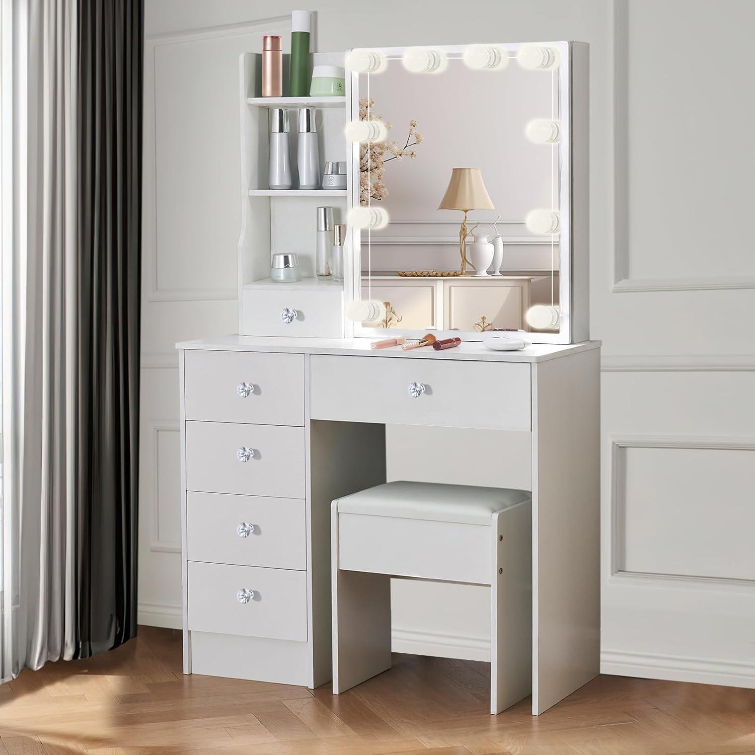 Schminktisch LED-Beleuchtung 3 Farben Einstellbarer