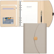 A5 PU Leder Binder Notizbuch 6 Ring Journal Planer mit
