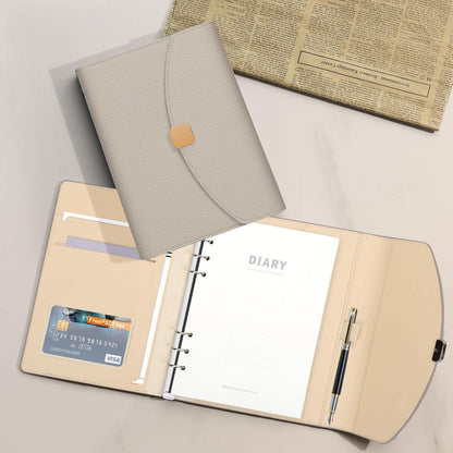 A5 PU Leder Binder Notizbuch 6 Ring Journal Planer mit
