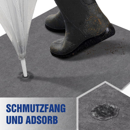 Schmutzfangmatte 90x200cm – Superdünn & Saugfähig, Hellgrau