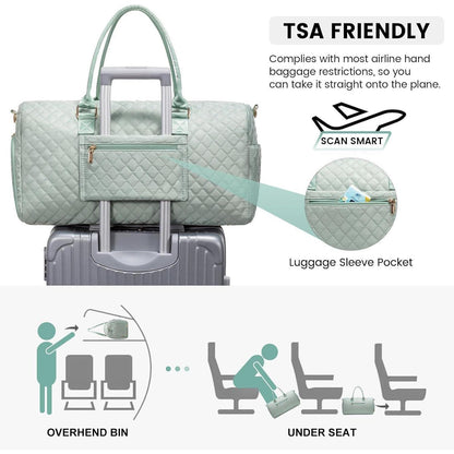 Wasserdichte Reisetasche Damen Weekender mit