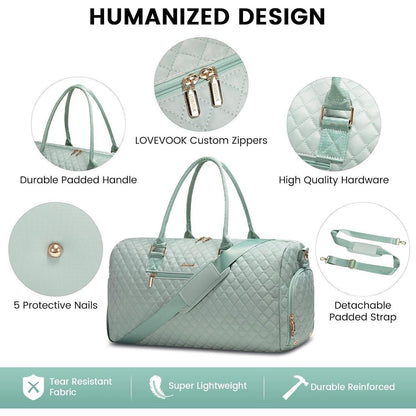 Wasserdichte Reisetasche Damen Weekender mit