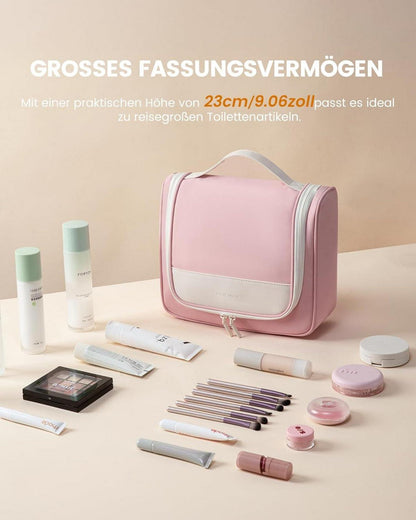 Kulturtasche Wasserdicht mit Haken Groß für Reise Make Up