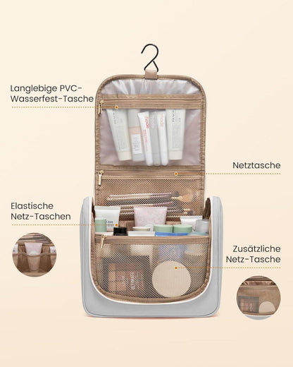 LOVEVOOK Kulturtasche Damen Wasserdicht mit Haken Groß Reise Make Up