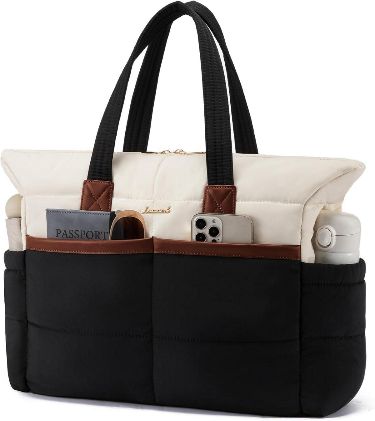 Moderne Laptoptasche 15,6 Zoll für Damen, wasserdichte Arbeitstasche