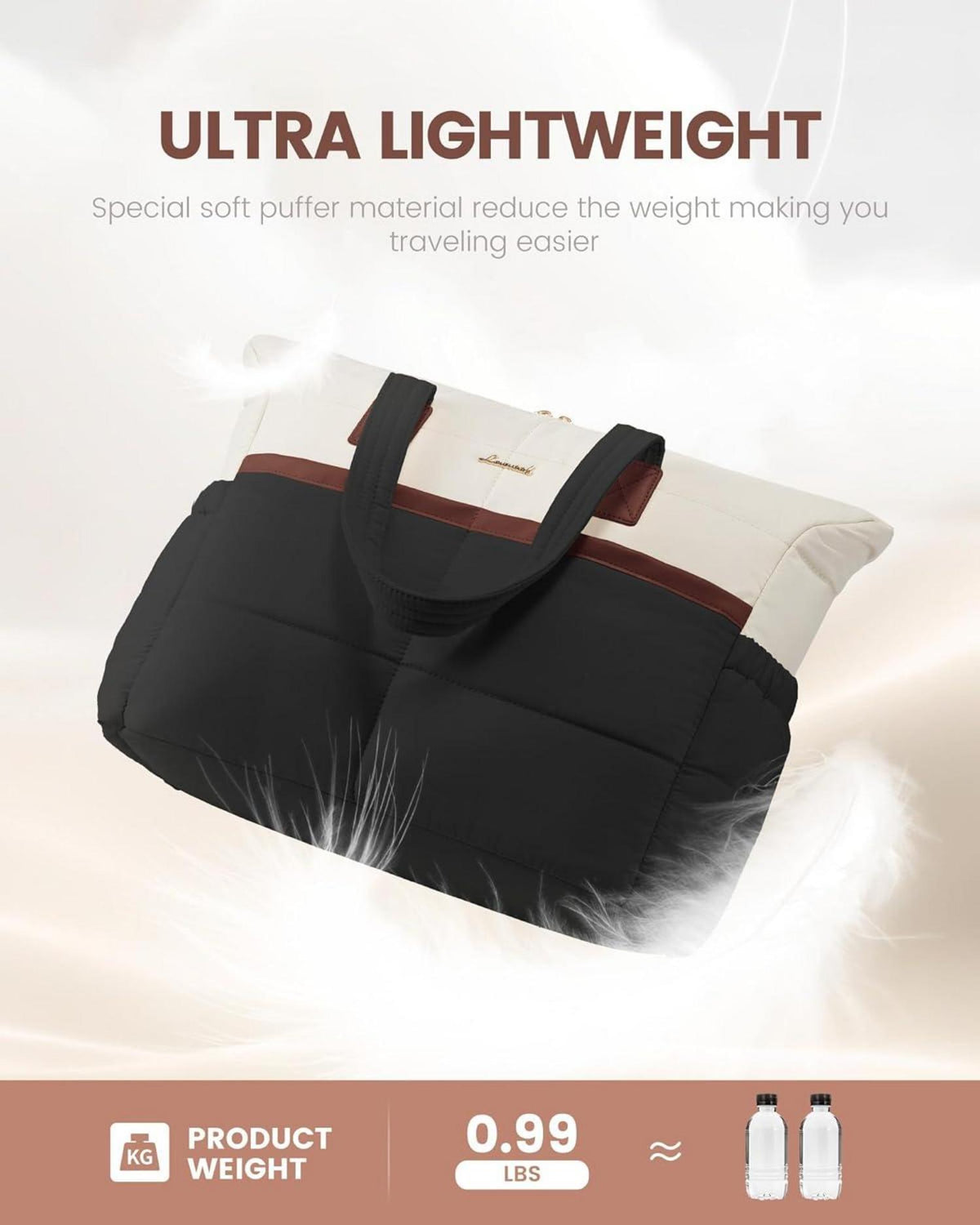 Moderne Laptoptasche 15,6 Zoll für Damen, wasserdichte Arbeitstasche