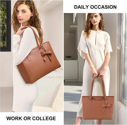 Handtasche Damen Groß Wasserdicht Leder Tote Bag Schultertasche