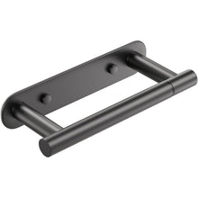 Edelstahl Toilettenpapierhalter ohne Bohren, Schwarz
