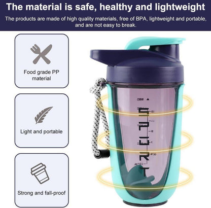 Protein Shaker 600ml Mit Kugel, Sieb & Mess-Skala