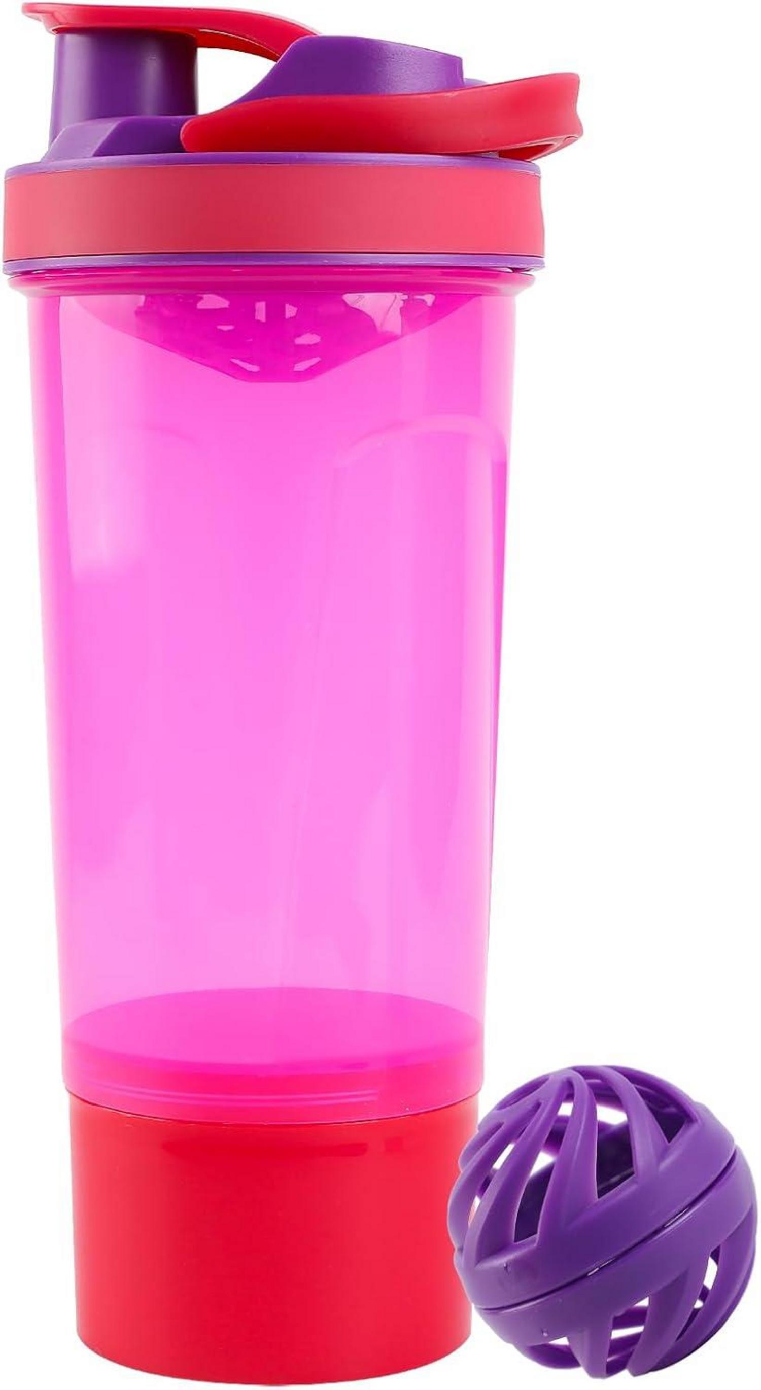 Protein Shaker 700ml mit Kugel, Sieb, Mess-Skala - BPA frei