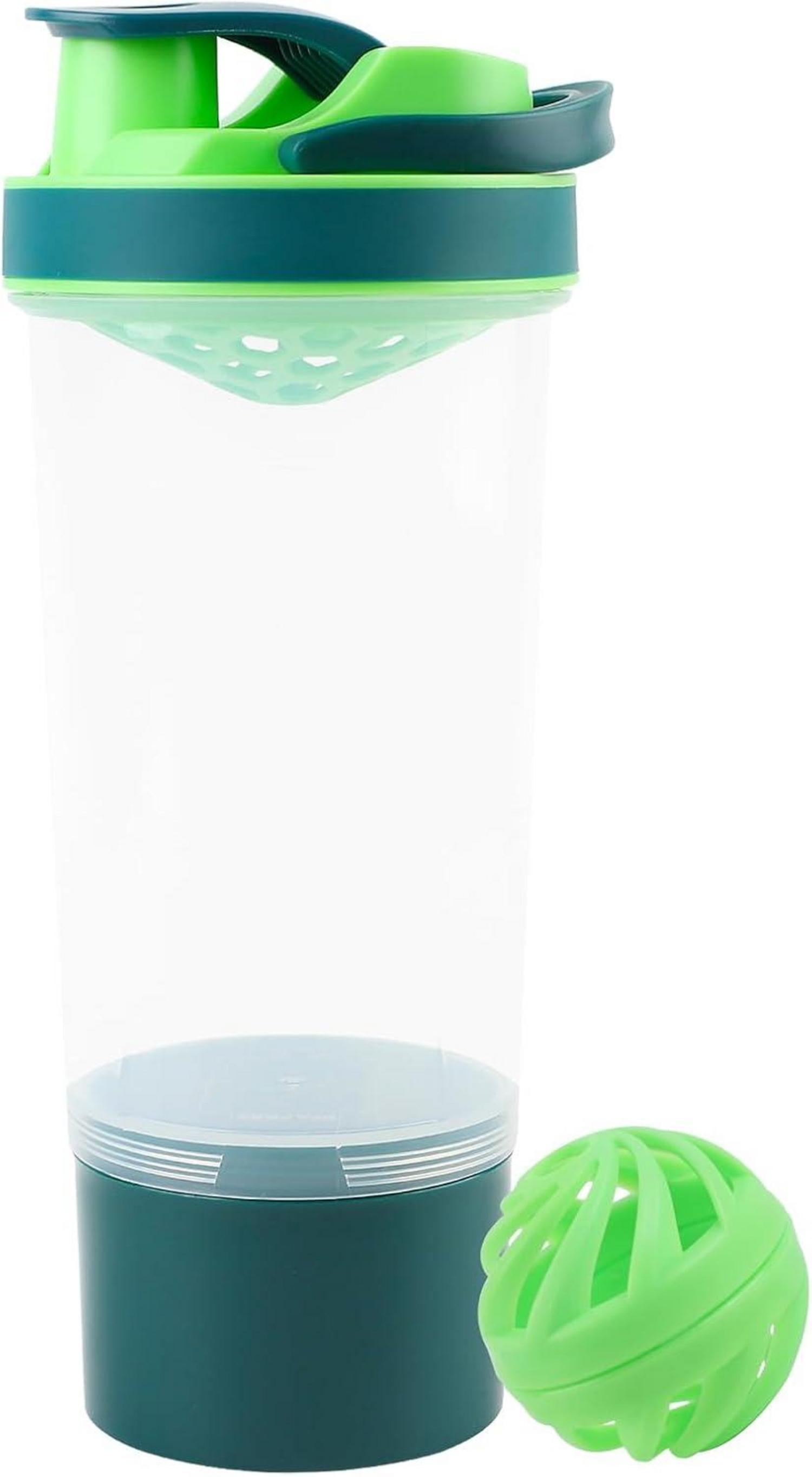 Proteinshaker 700ml mit Kugel, Sieb & Mess-Skala
