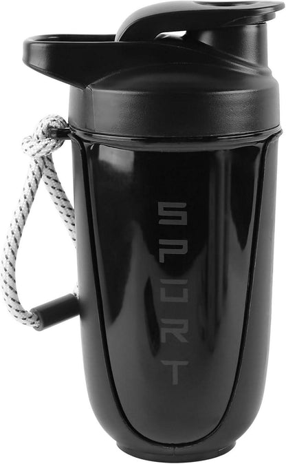 Protein Shaker 600ml mit Kugel, Sieb & Mess-Skala - Auslaufsicher