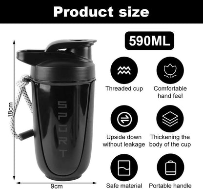 600ml Protein Shaker mit Kugel und