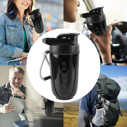 EACHPT Protein Shaker 600ml mit Kugel und Sieb, auslaufsicher, BPA-frei