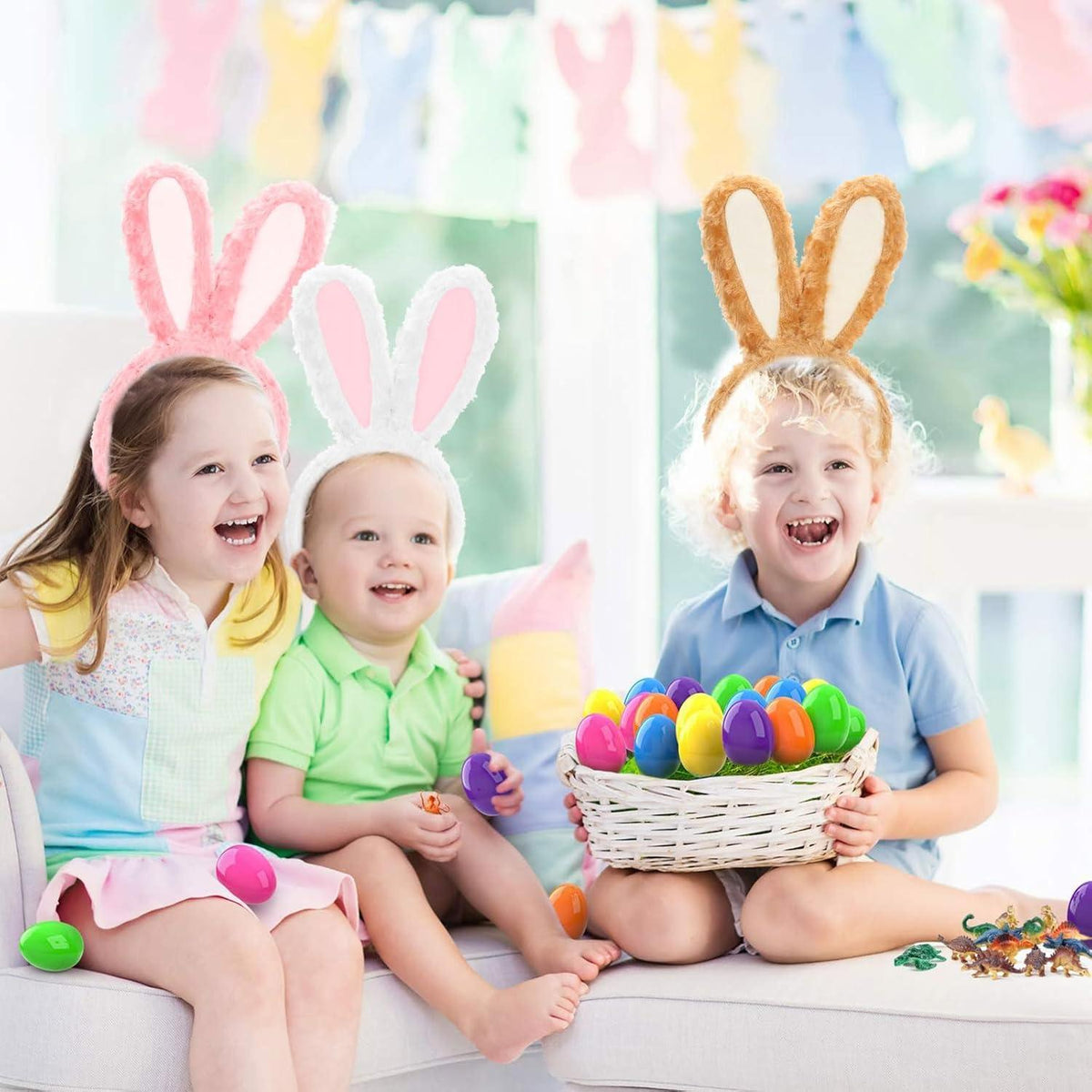 Hasenohren Haarreif Plüsch Hase Ohren Haarbänder Ostern Party Zubehör
