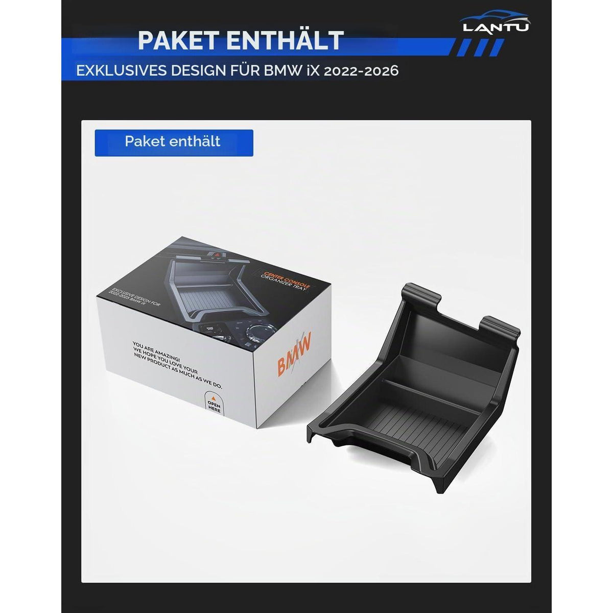 Mittelkonsole Organizer Tray für BMW iX 2022-2025